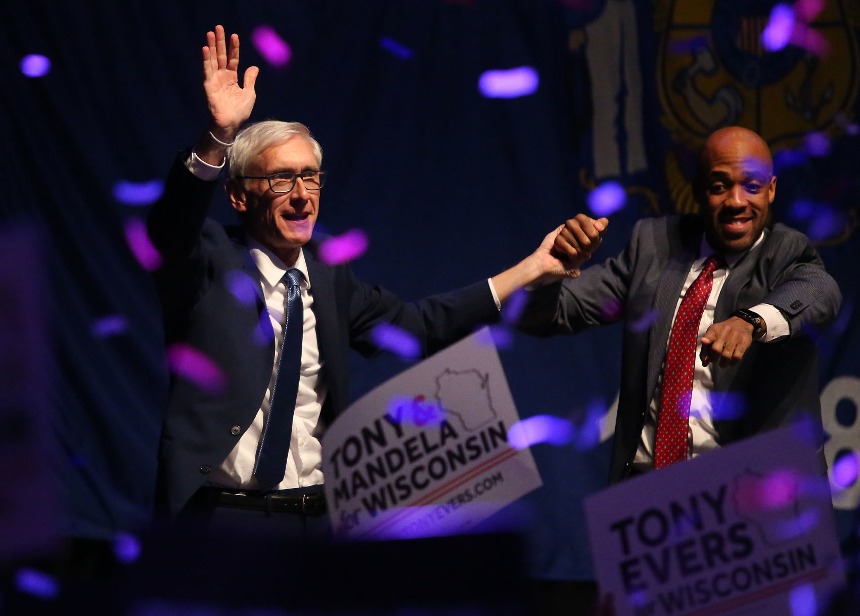 Tony Evers claims victory early Wednesday